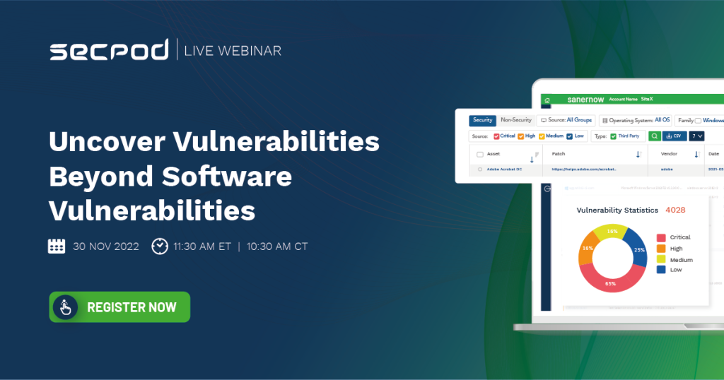 Vulnerability Management Tool Secpod S Sanernow