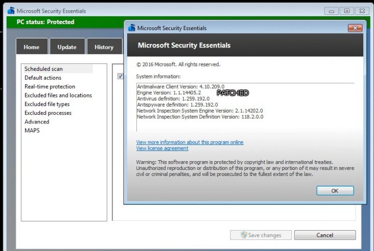 Microsoft malware protection signature update stub грузит диск