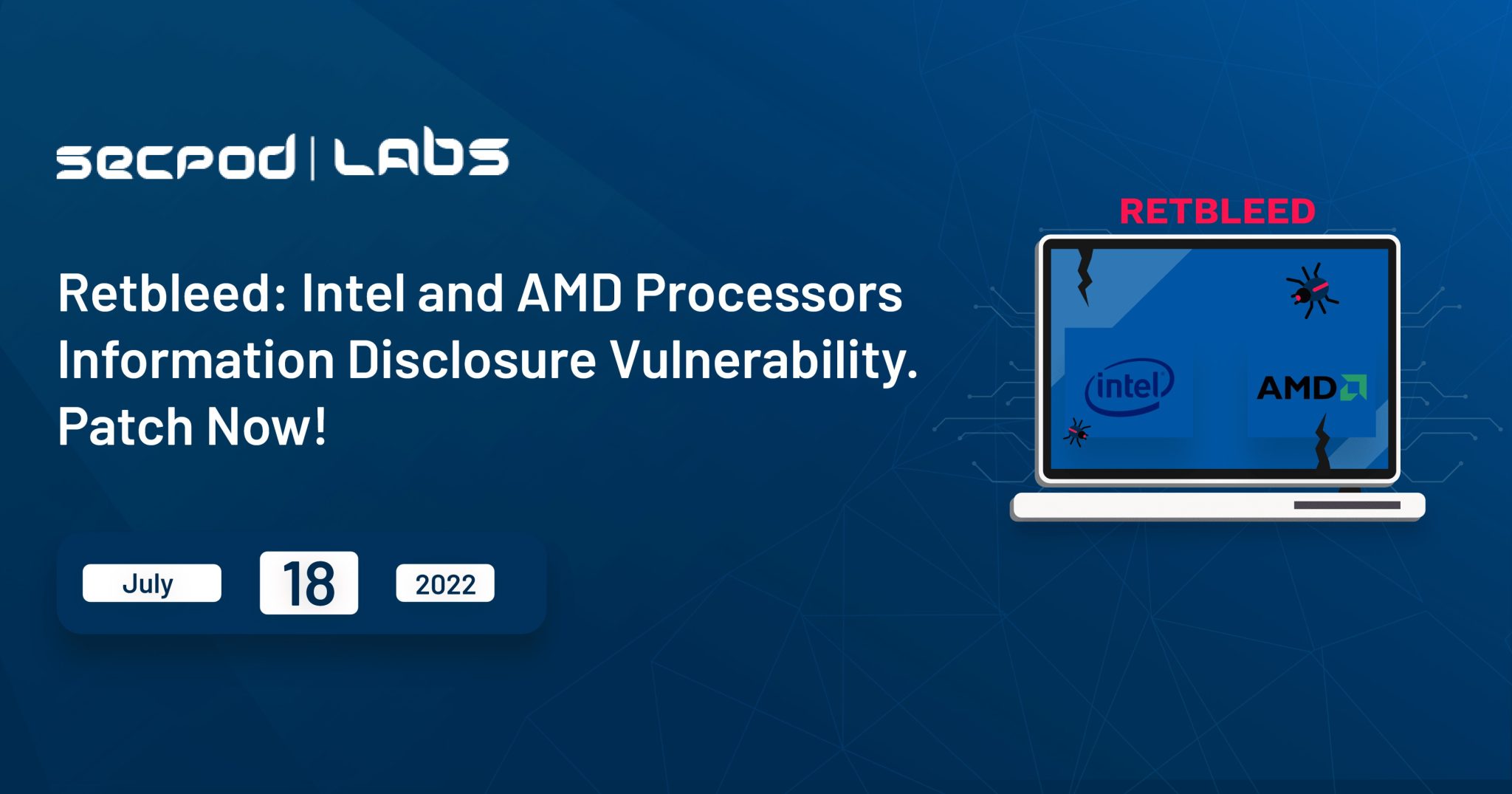 Retbleed: Intel And AMD Processors Vulnerability. Patch Now!