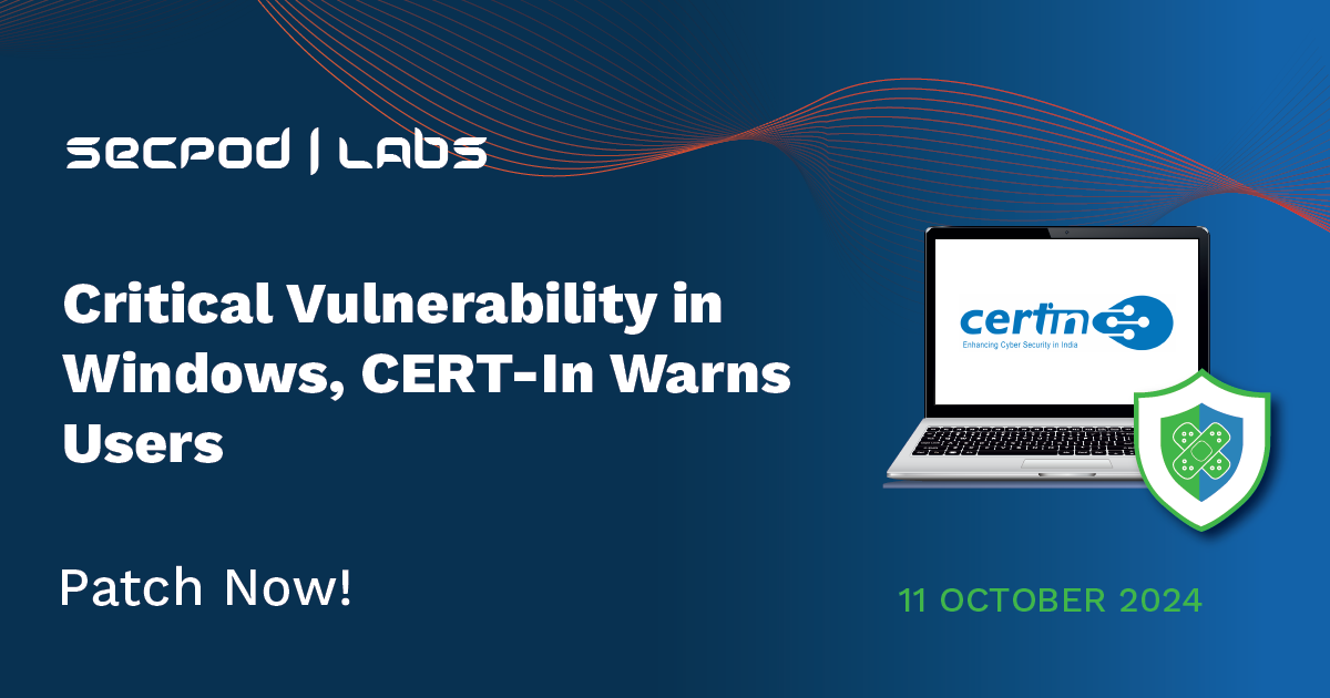 Read more about the article Critical Vulnerabilities in Windows, CERT-In Warns Users