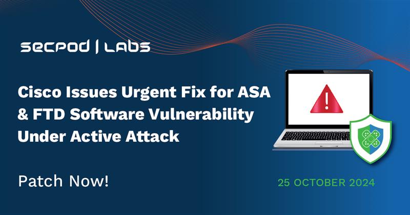 Read more about the article Cisco ASA and FTD Are Being Actively Exploited, Urgent Patch Released for CVE-2024-20481