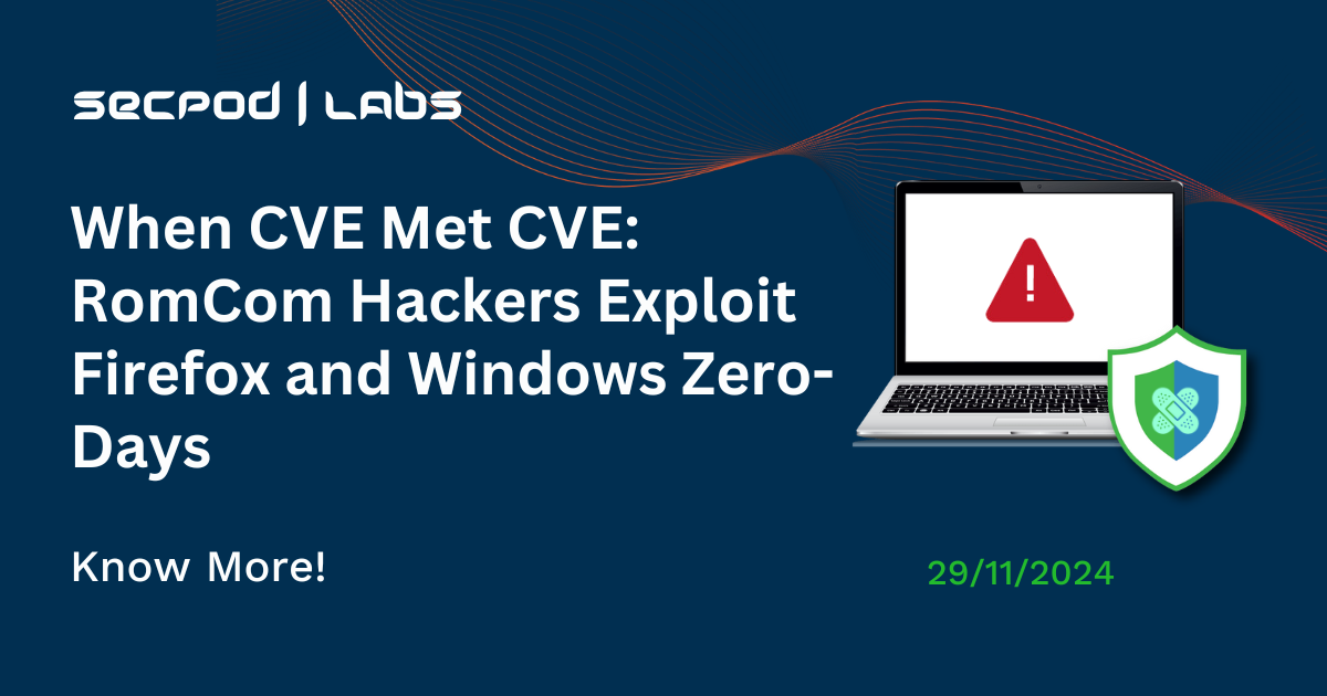Read more about the article When CVE Met CVE: RomCom Hackers Exploit Firefox and Windows Zero-Days