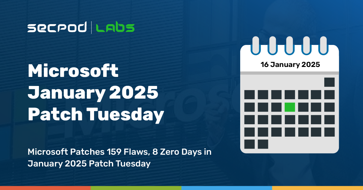 You are currently viewing Microsoft Patches 159 Flaws, 8 Zero Days in January 2025 Patch Tuesday