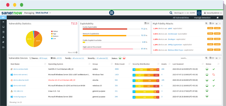 SecPod: Continuous Vulnerability Management Tool